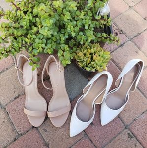 NWT Charlotte Russe (2) pair Heel Shoes size 10